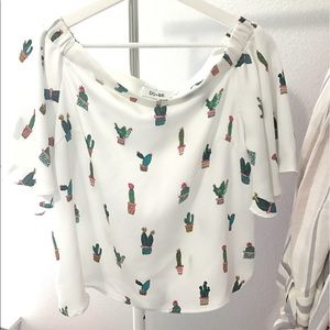 Cactus off the shoulder top